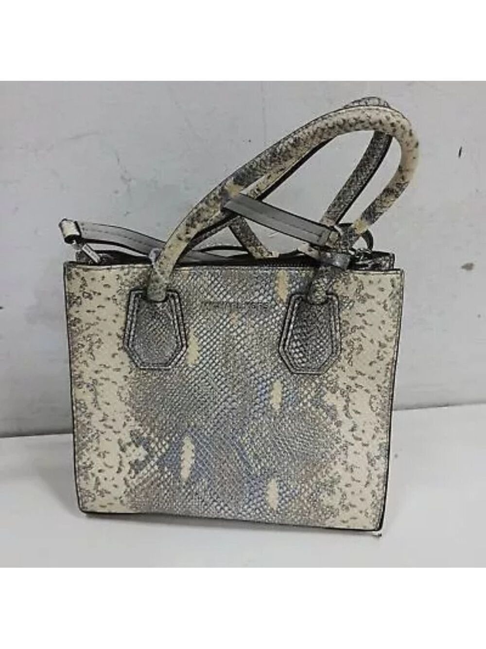 Michael Kors Metallic Faux Snakeskin Purse Crossbody Animal Print